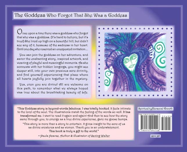 Goddess
                                book, back cover