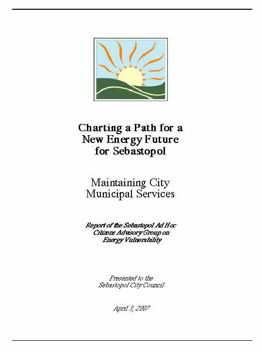 Cover of report